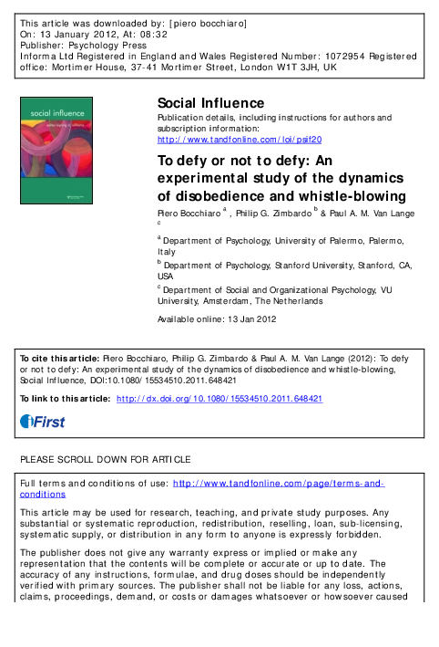(PDF) Social Influence
