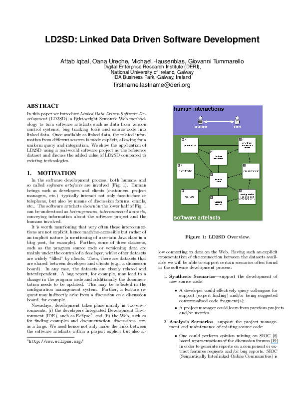 (PDF) LD2SD: Linked Data Driven Software Development