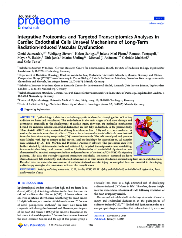 (PDF) Integrative proteomics and targeted transcriptomics analyses in ...