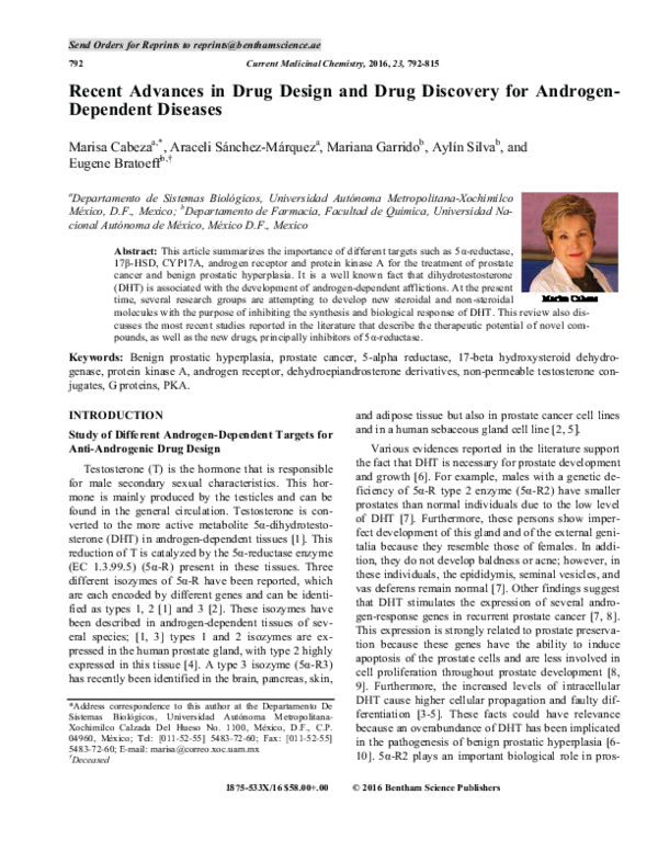 principale androgen prostatico dht levels