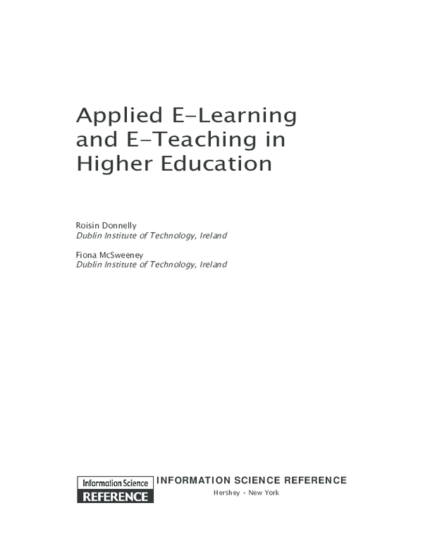 Https:toy Theater comtelling Time PDF) A Reflection on Teachers' Experience as E-Learners | Claire McDonnell - Academia.edu