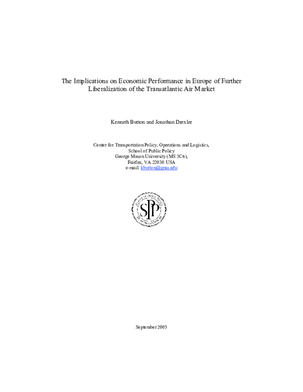 (PDF) The implications on economic performance in Europe of further ...