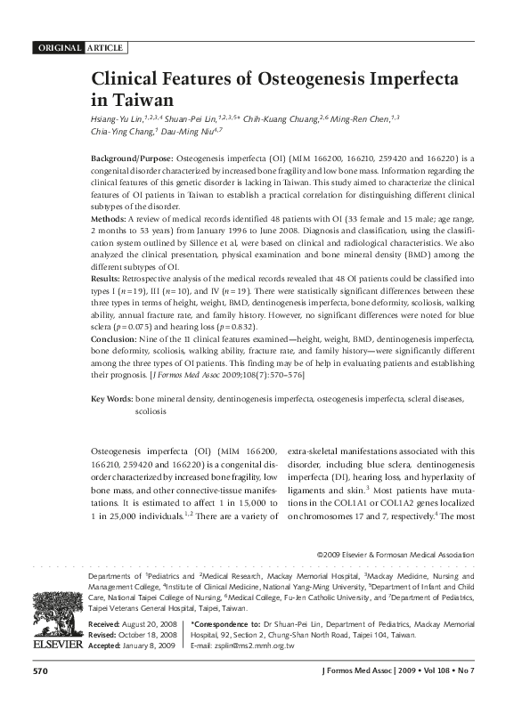 Osteogenesis imperfecta definition image