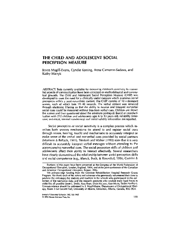 Social perception essay picture