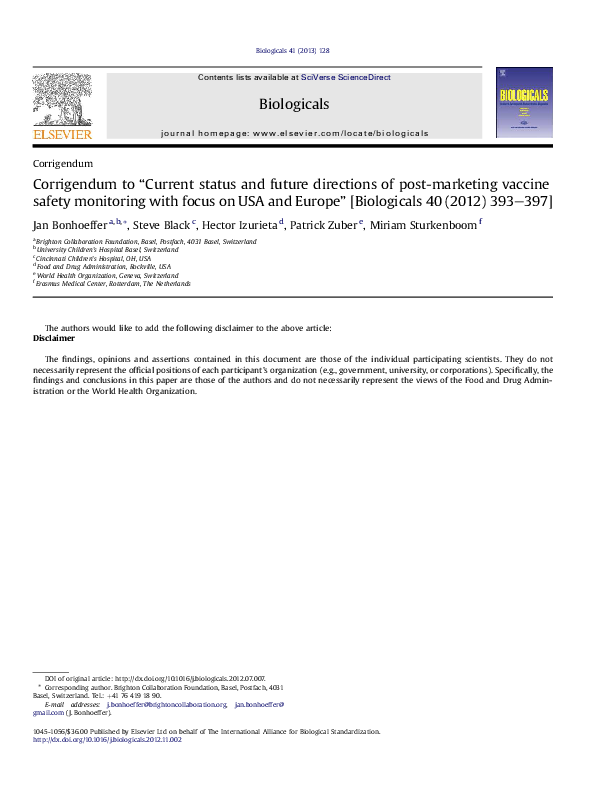 (PDF) Corrigendum to “Current status and future directions of post ...