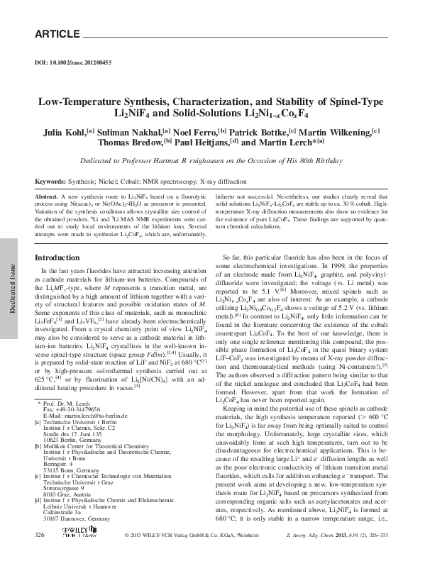 (PDF) Low temperature synthesis, characterization and substrate ...