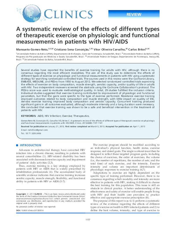 (PDF) A systematic review of the effects of different types of ...