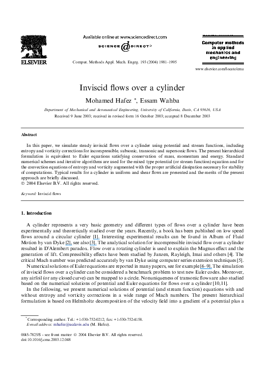 Flow over a cylinder research paper image