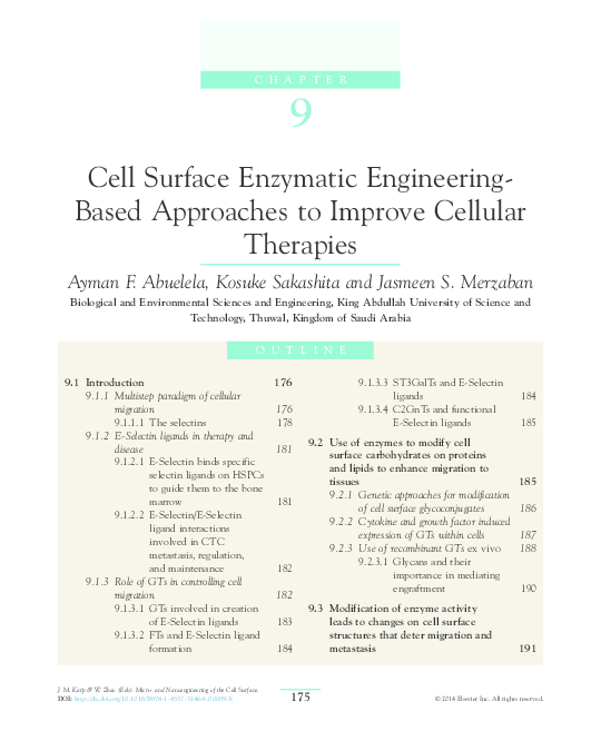 (PDF) Cell Surface Enzymatic Engineering-Based Approaches to Improve ...