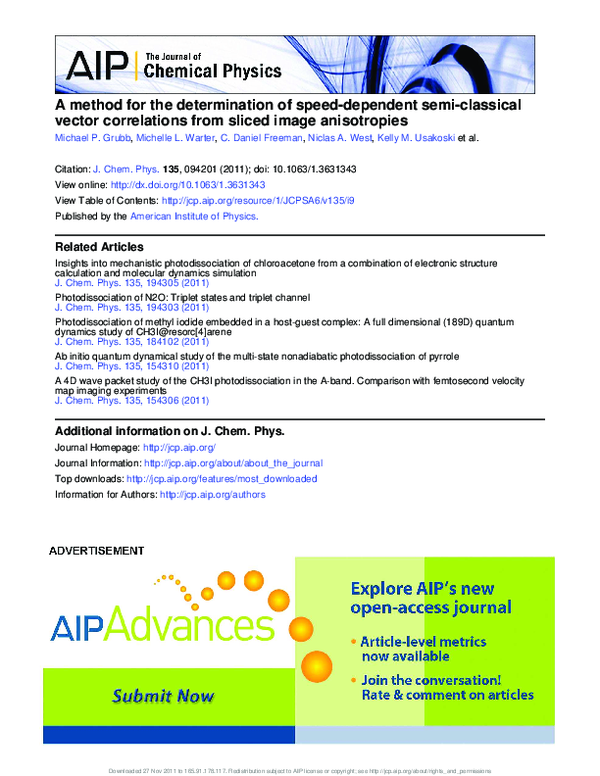 (PDF) A method for the determination of speed-dependent semi-classical ...