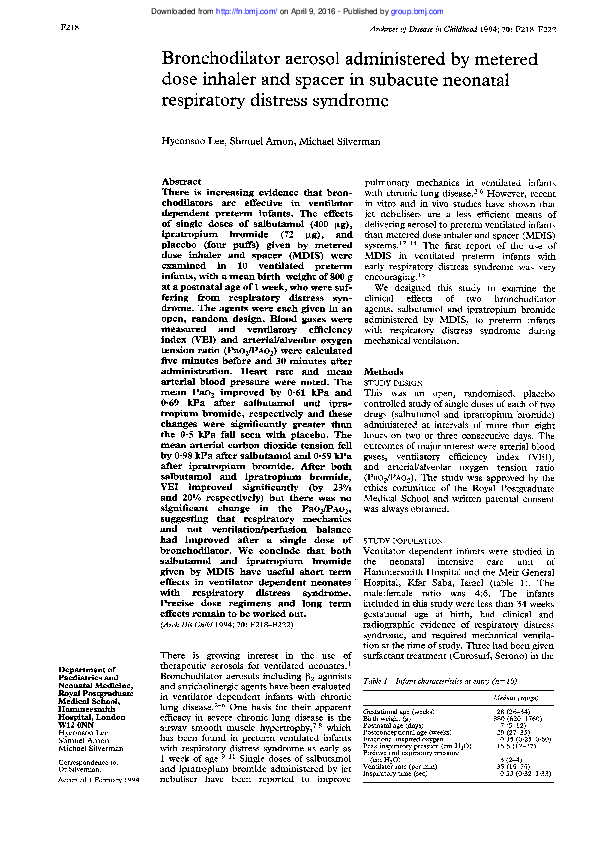 Bronchodilator classification picture