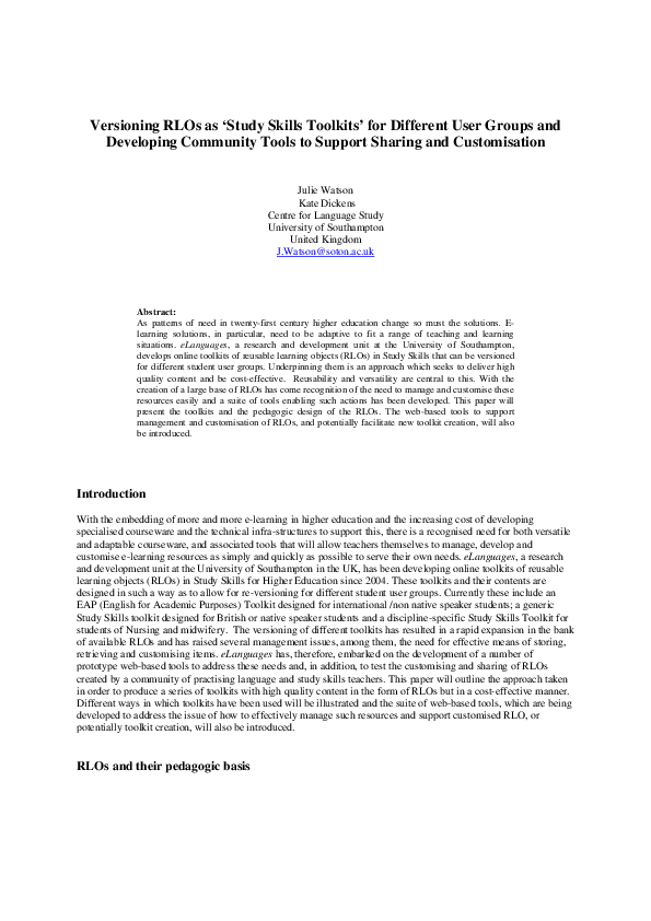 PDF Versioning RLOs As study Skills Toolkits For Different User pdf-versioning-rlos-as-study-skills-toolkits-for-different-user