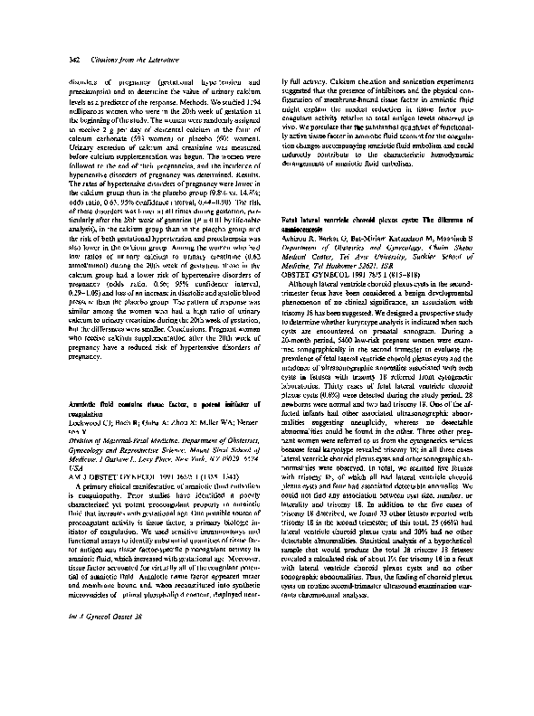 (PDF) CALCIUM SUPPLEMENTATION TO PREVENT HYPERTENSIVE DISORDERS OF ...