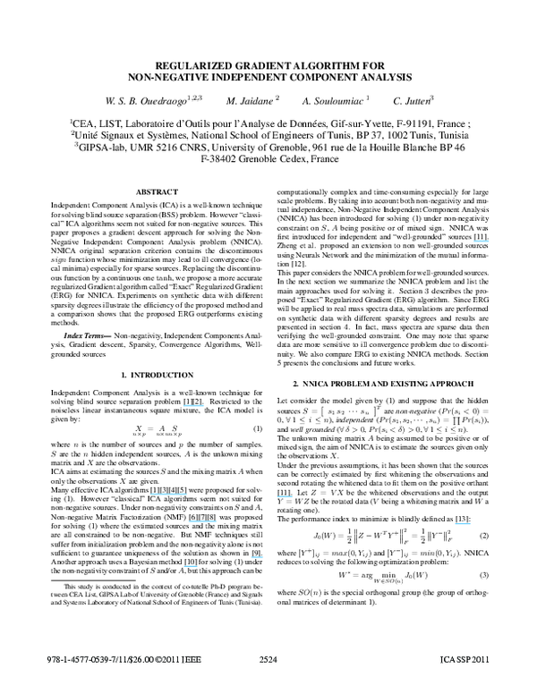 (PDF) Regularized Gradient algorithm for Non-Negative Independent ...