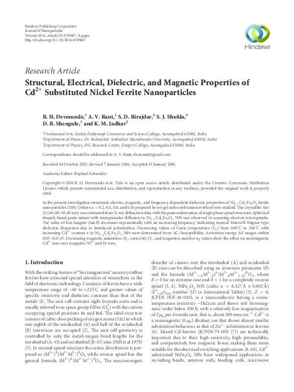 Nickel ferrite thesis picture