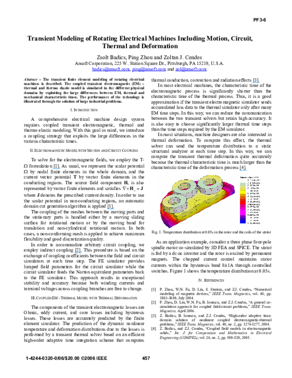 (PDF) Transient Modeling of Rotating Electrical Machines Including ...