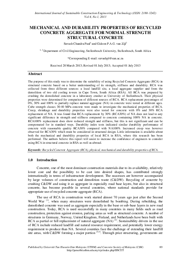 Recycled concrete picture