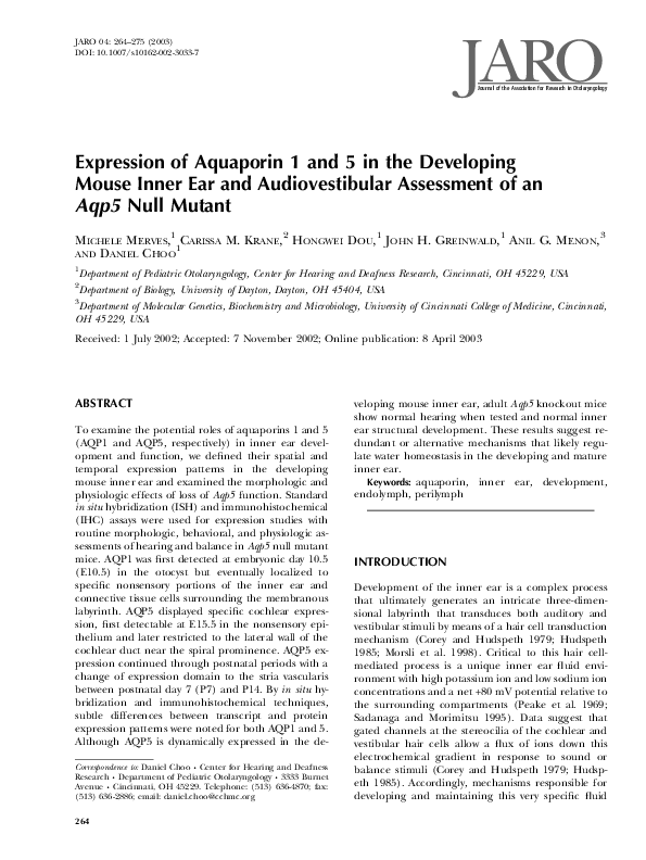 Aquaporin article picture