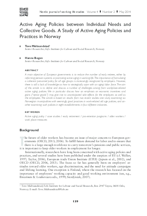 Active aging magazine image