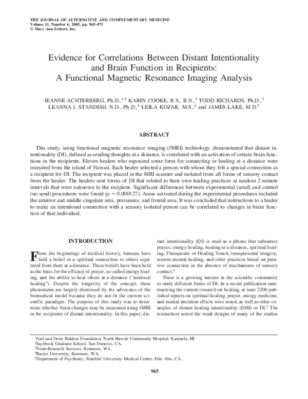 PDF) Evidence of correlated functional magnetic resonance imaging