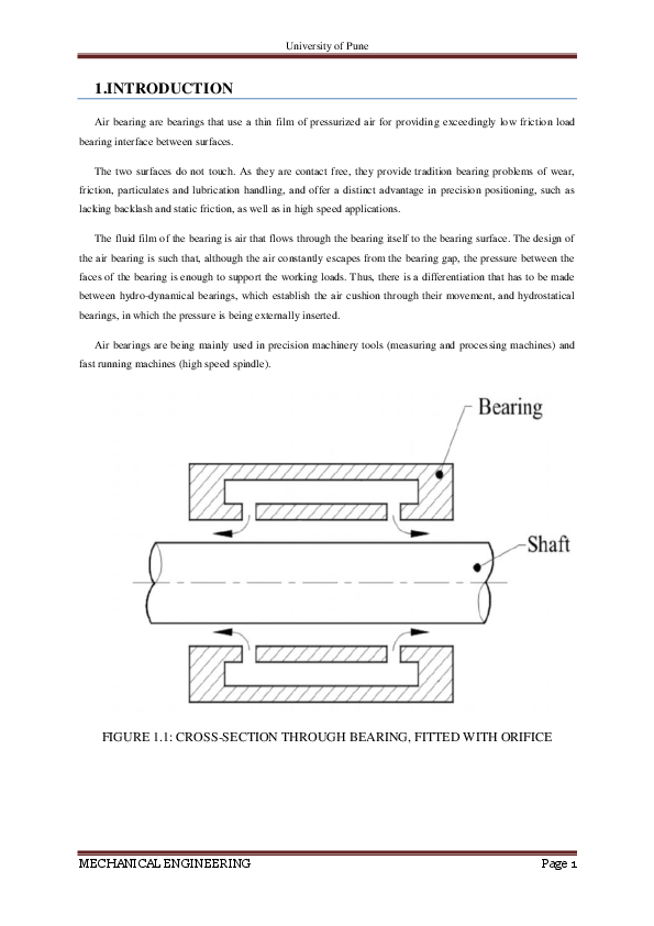 (PDF) Seminar report air bearing Rohan Bhalerao Academia.edu