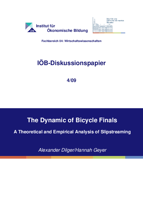 (PDF) The Dynamic of Bicycle Finals: A Theoretical and Empirical ...