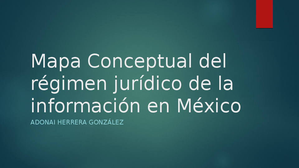 (PPT) Mapa Conceptual del regimen juridico de la informacion