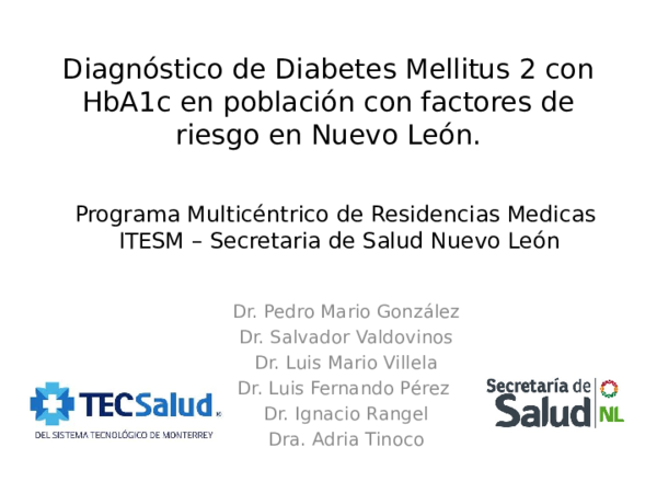 hemoglobina glucosilada diagnostico diabetes
