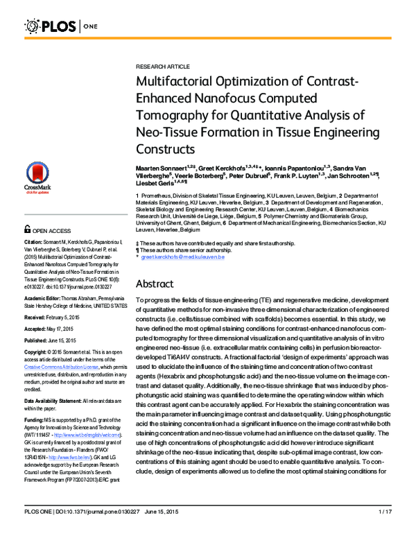 (PDF) Multifactorial Optimization of Contrast-Enhanced Nanofocus ...