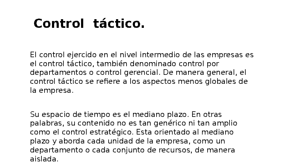 (PPT) Control táctico