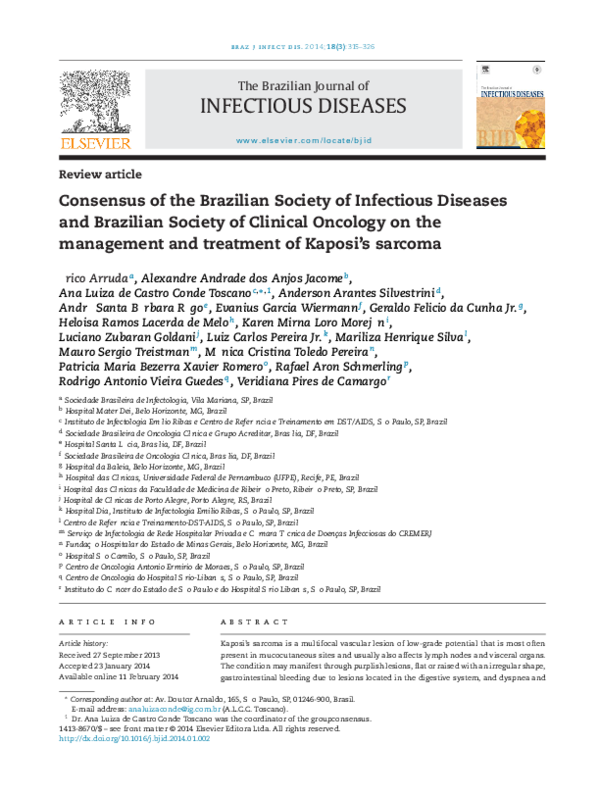 (PDF) Consensus of the Brazilian Society of Infectious Diseases and ...