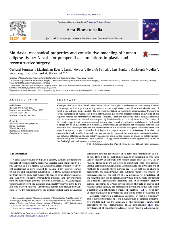 (PDF) Multiaxial mechanical properties and constitutive modeling of ...