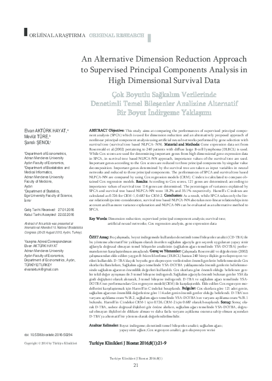 (PDF) An Alternative Dimension Reduction Approach to Supervised ...