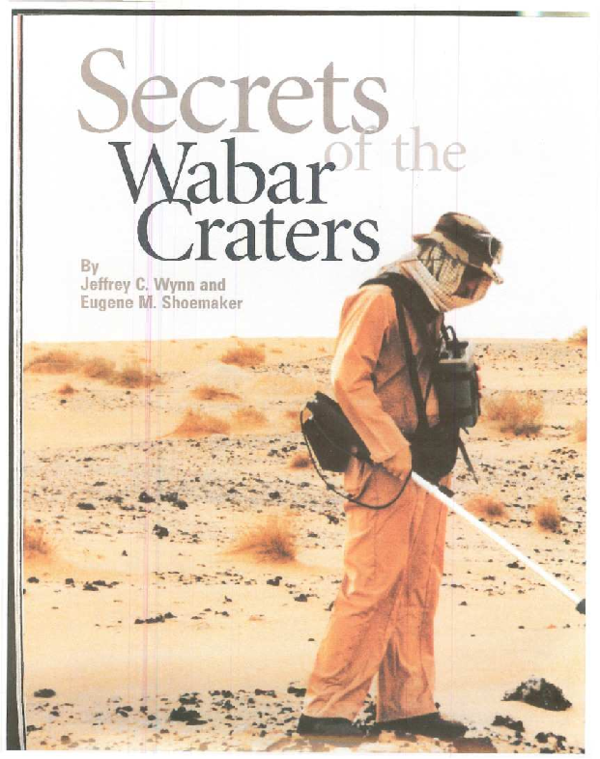 (PDF) Secrets of the Wabar Craters