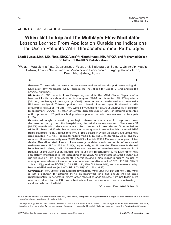 (PDF) When Not to Implant the Multilayer Flow Modulator: Lessons ...