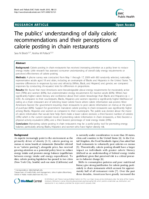 Understanding calories essay picture