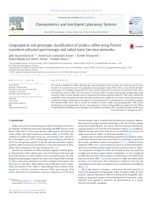 (PDF) Geographical and genotypic classification of arabica coffee using ...