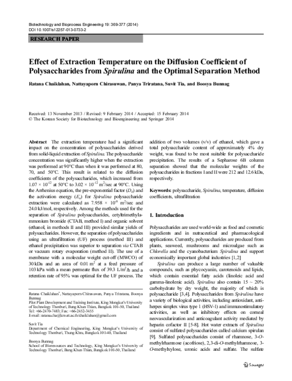 Spirulina research papers picture