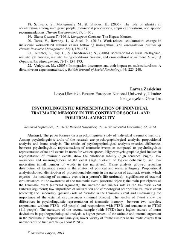 Psycholinguistics exam questions image