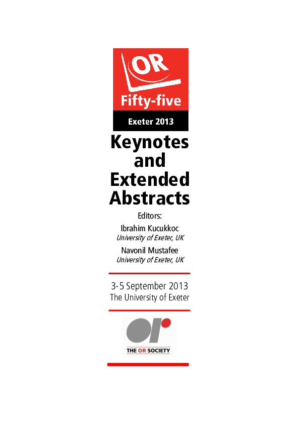 (PDF) OR55 Keynotes and Extended Abstracts Book