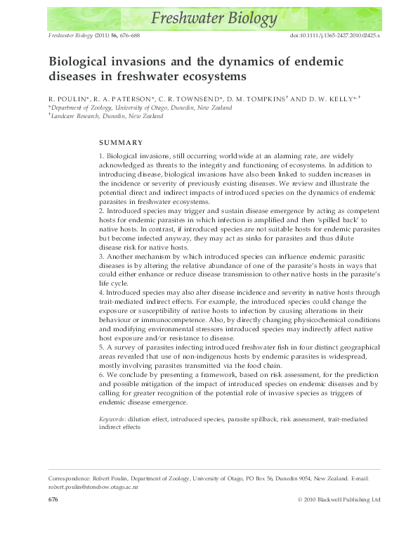 Freshwater ecosystems essay image