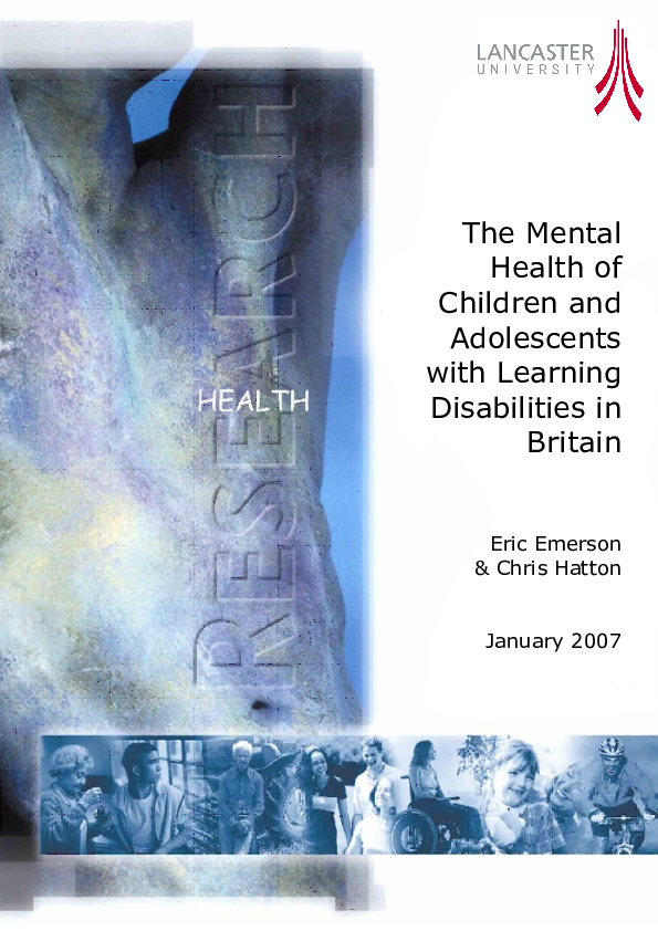 (PDF) The mental health needs of children and adolescents with learning ...