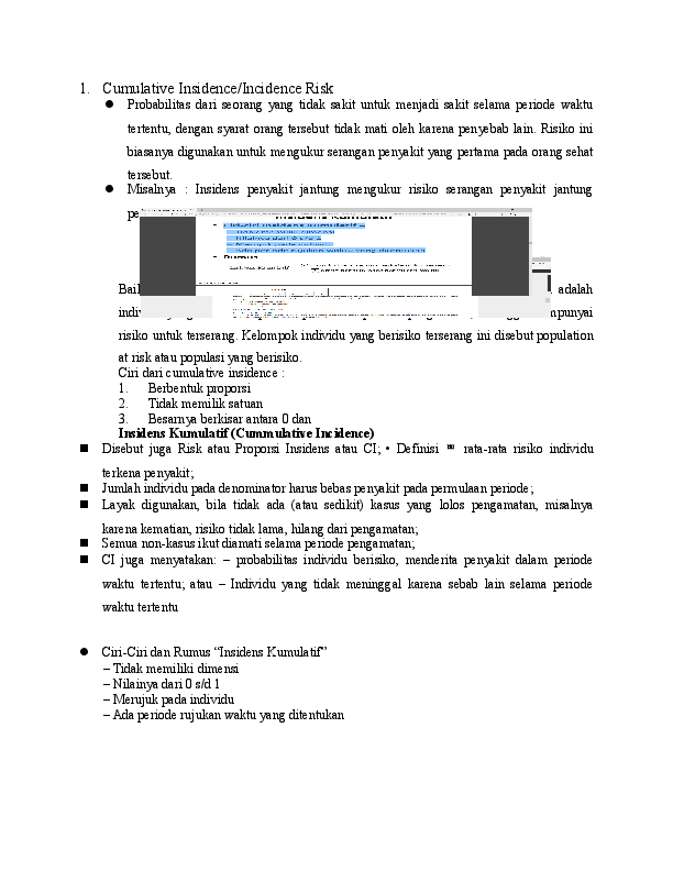 Doc Perhitungan Insidens Kumulatif Density Dan Prevalens Maya Nurmayasari Academia Edu