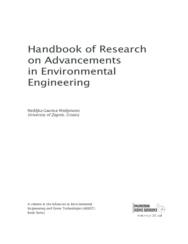 (PDF) Handbook of Research on Advancements in Environmental Engineering