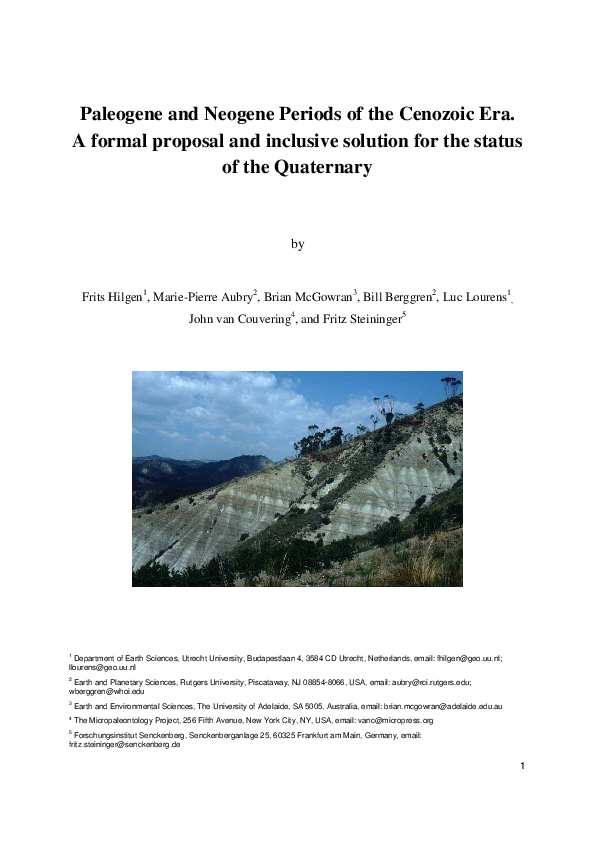 Cenozoic era events image