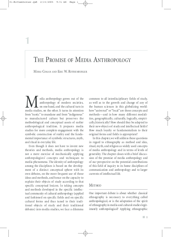 Media anthropology harvard picture