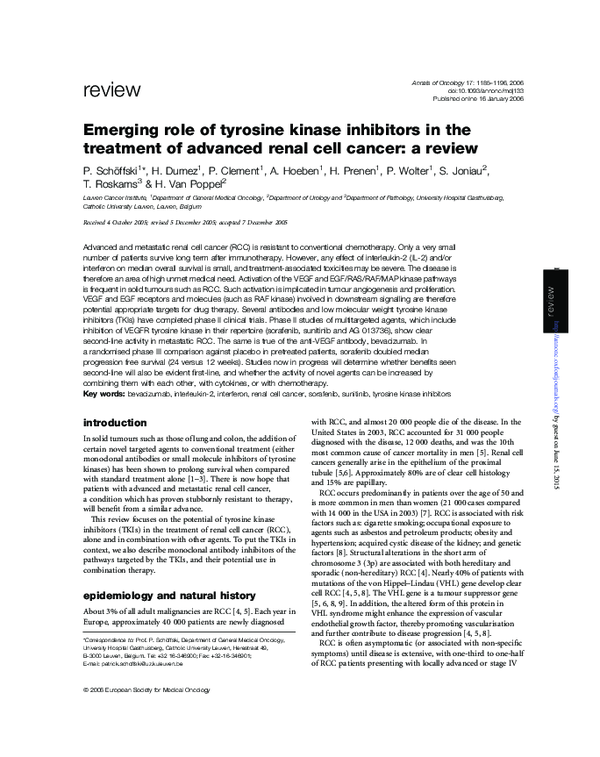 (PDF) Emerging role of tyrosine kinase inhibitors in the treatment of ...