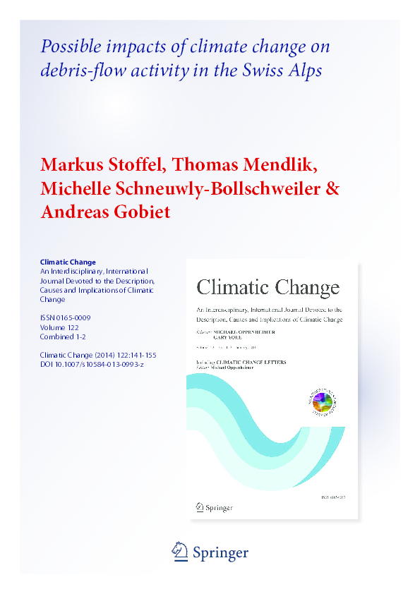 (PDF) Possible impacts of climate change on debris-flow activity in the ...