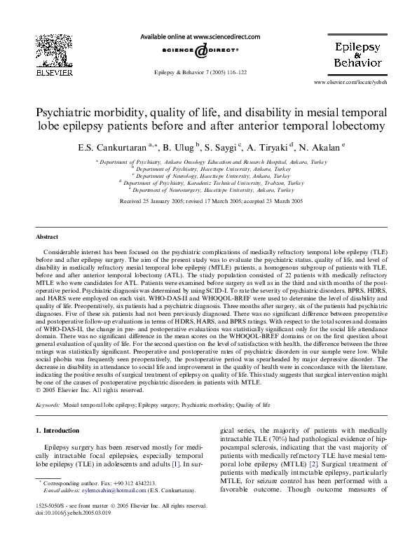 Temporal lobe function picture