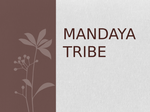 Mandaya tribe food image